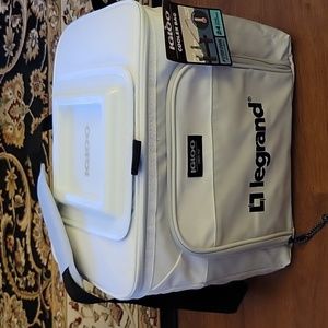 Igloo MaxCold lightweight foldable 24 can cooler bag white gray top hatch New…